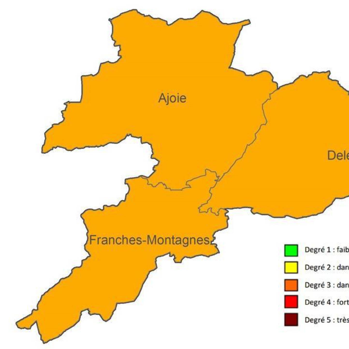 Danger d'incendie de forêt