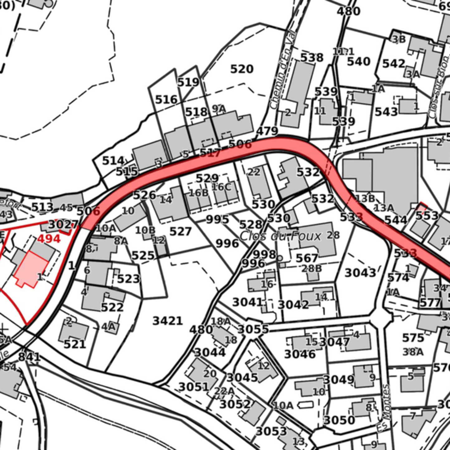 Réfection de la route de Recolaine