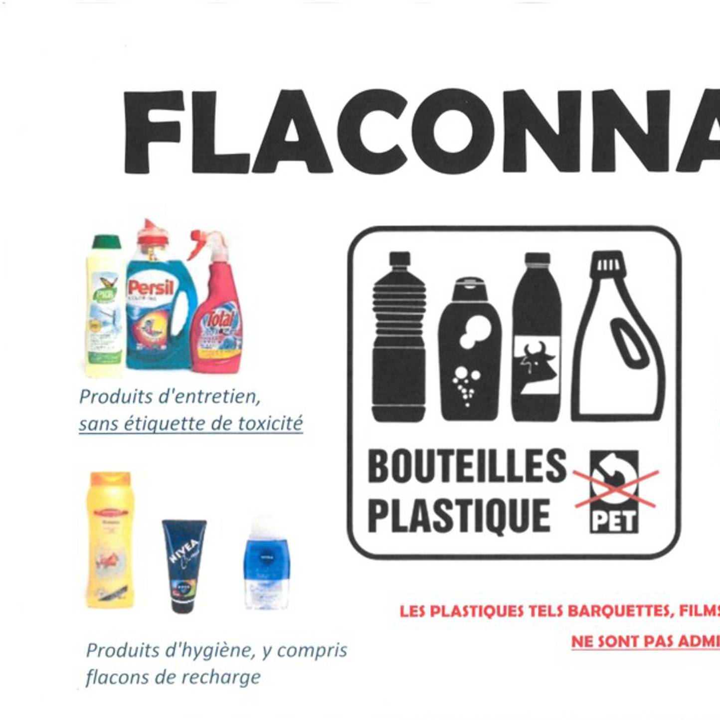 Reprise du flaconnage