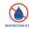 Restriction d'eau - Vermes