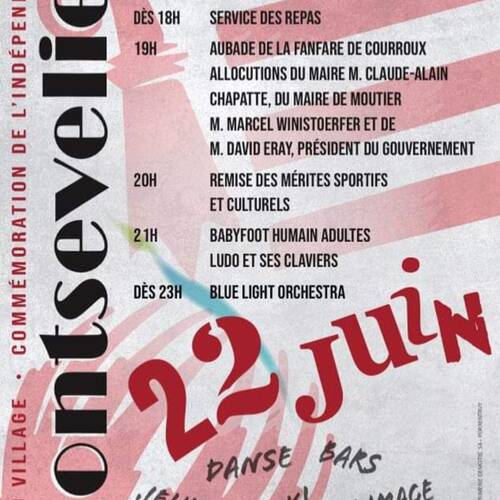 Fête du village de Montsevelier