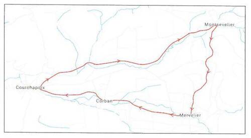 parcours du Tour du Jura 2023
